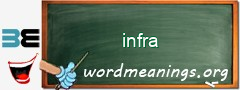 WordMeaning blackboard for infra